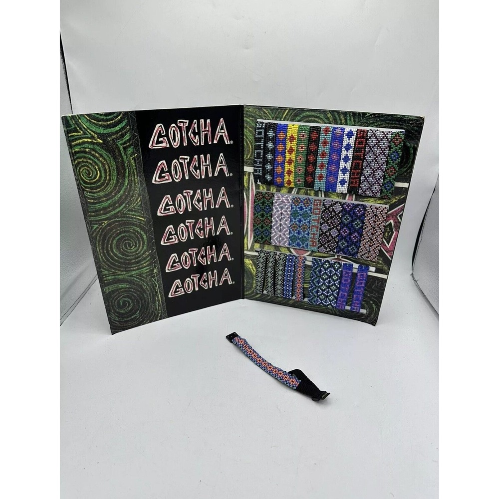 Gotcha Bracelet Adult‎ Unisex Surf Skate Braided Wrap Multi 80s 90s Vintage